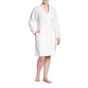 UGG Blanche Plush Shawl Collar Robe